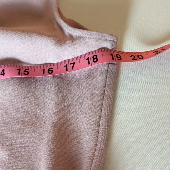 A New Day Smoked Pink Sleeveless Wide Leg Jumpsuit Tie Waist S - Picture 9 of 9